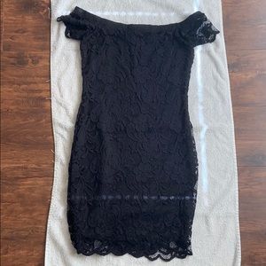 Ambiance Black off the shoulder dress
